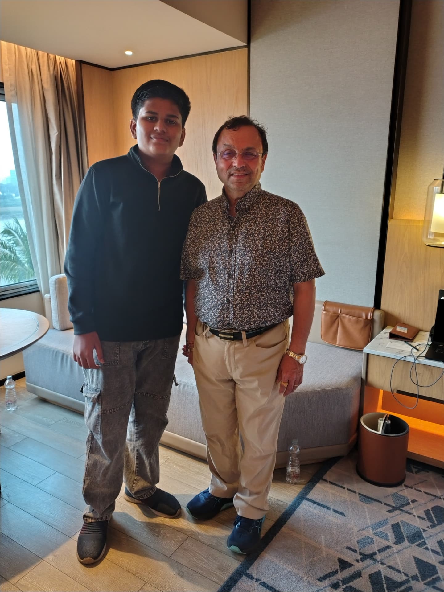Satyam Tiwari with Parthiv Shah