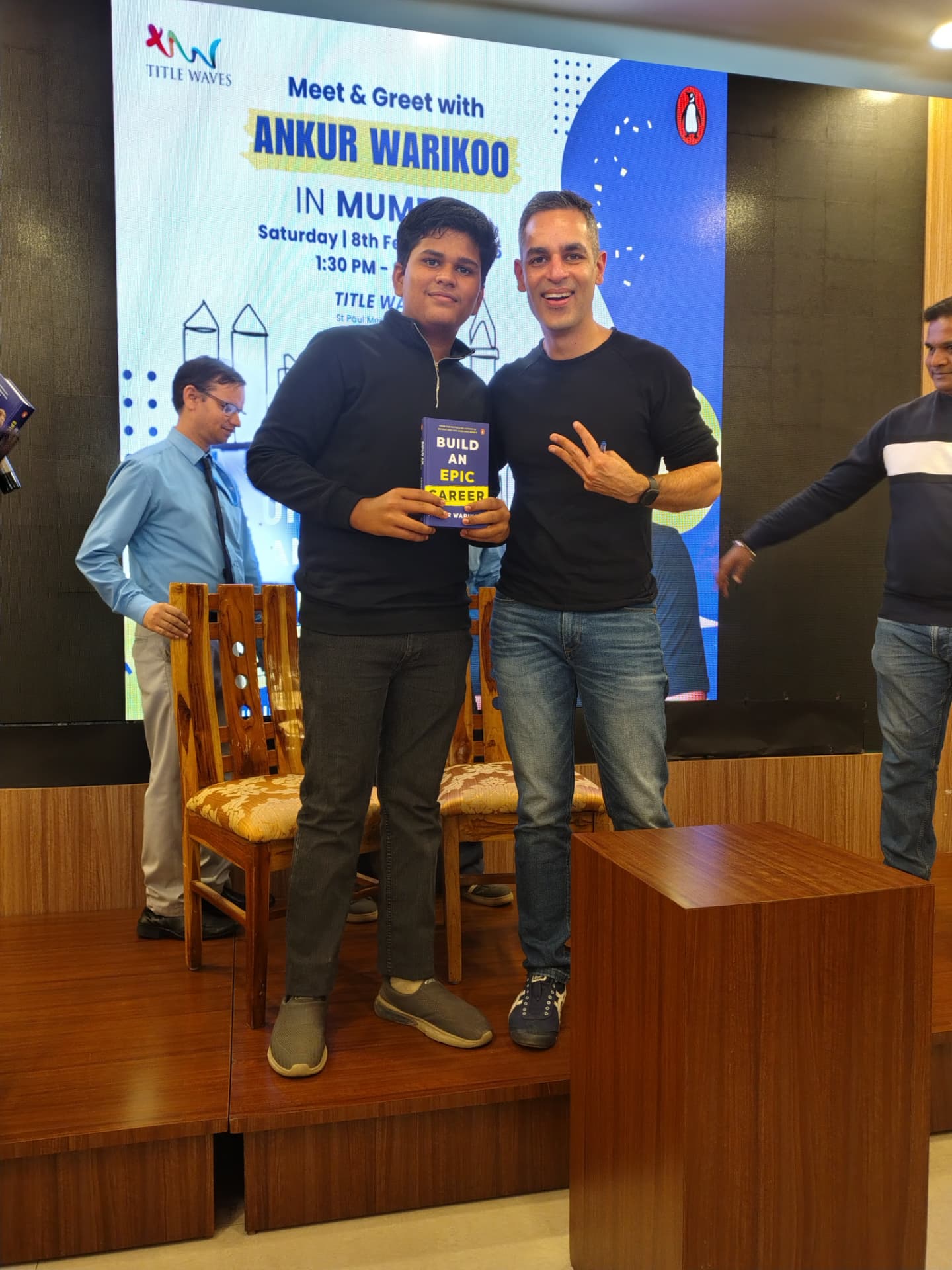 Satyam Tiwari with Ankur Warikoo