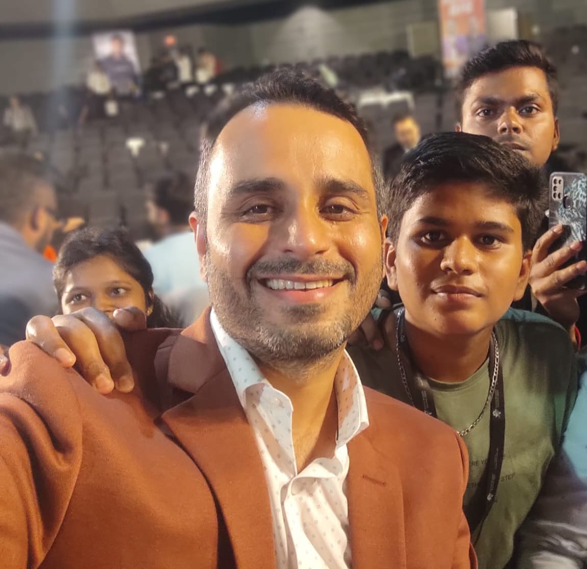 Satyam Tiwari with Rahul Bhatnagar
