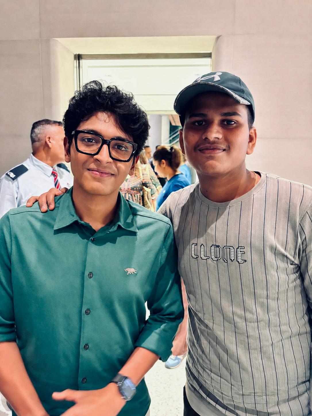 Satyam Tiwari with Ishan Sharma